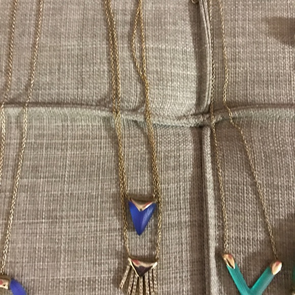 Alexis Bittar blue lucite double strand necklace. - Picture 3 of 4